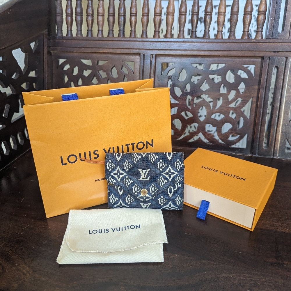 Authentic Louis Vuitton Since 1854 Victorine Wallet Blue Authentic Louis Vuitton